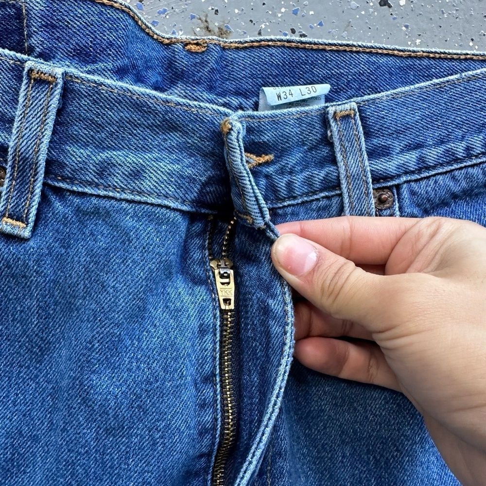 Levis 501s Vintage 90s W34 L30 Blue Denim Paper Tag Straight Fit - Picture 5 of 8